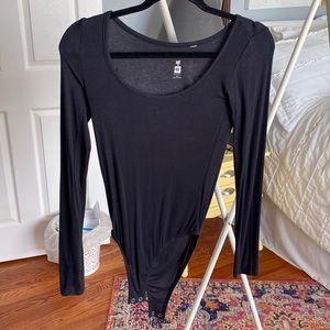 XS All Black Body Suit